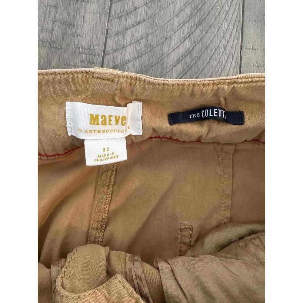 Anthropologie Maeve The Colette Linen Blend Full Length Wide-Leg Pants Size 32 - Picture 5 of 12